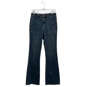 Pilcro Jeans The Icon Flare Womens SZ 29 Blue High Rise Bell Bottom 70s Western
